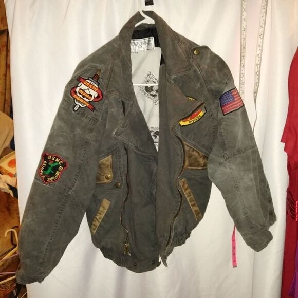 Vintage Drummer Boy Collection USMC bomber jacket - Picture 1 of 13